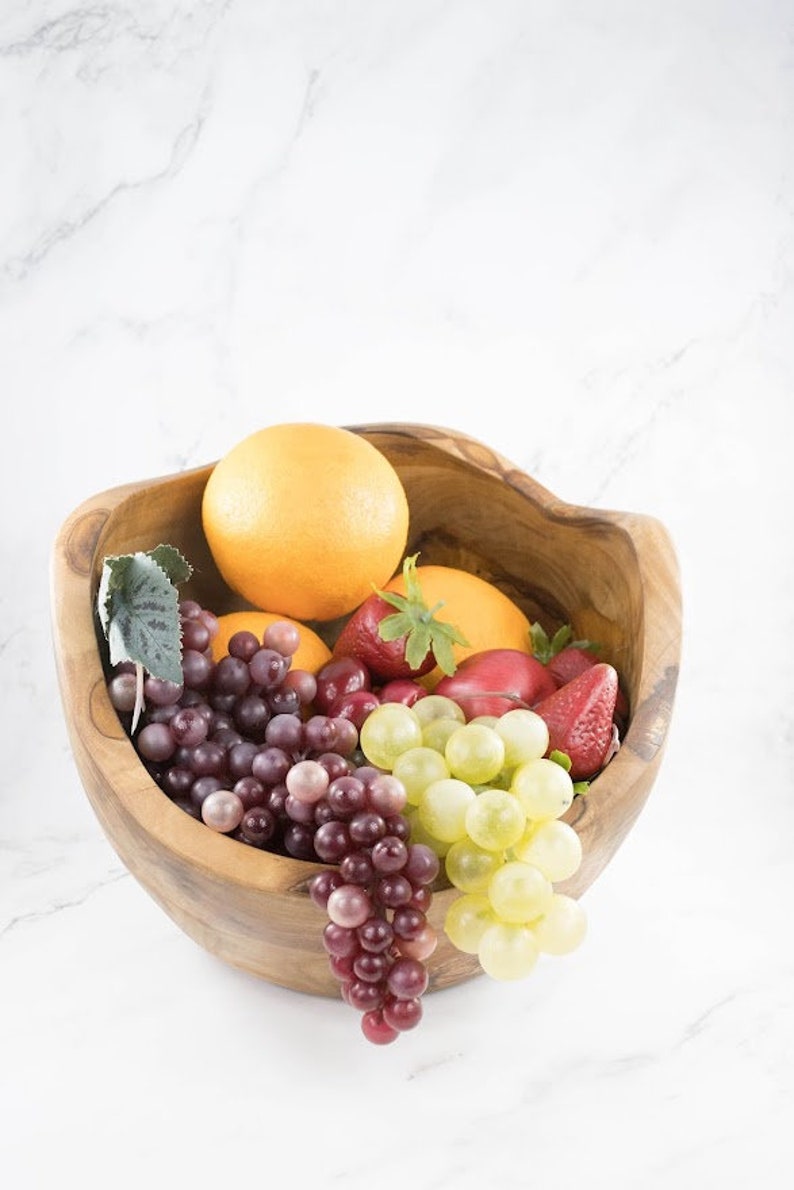 Olive Wood Rustic Salad Bowl Medium size
