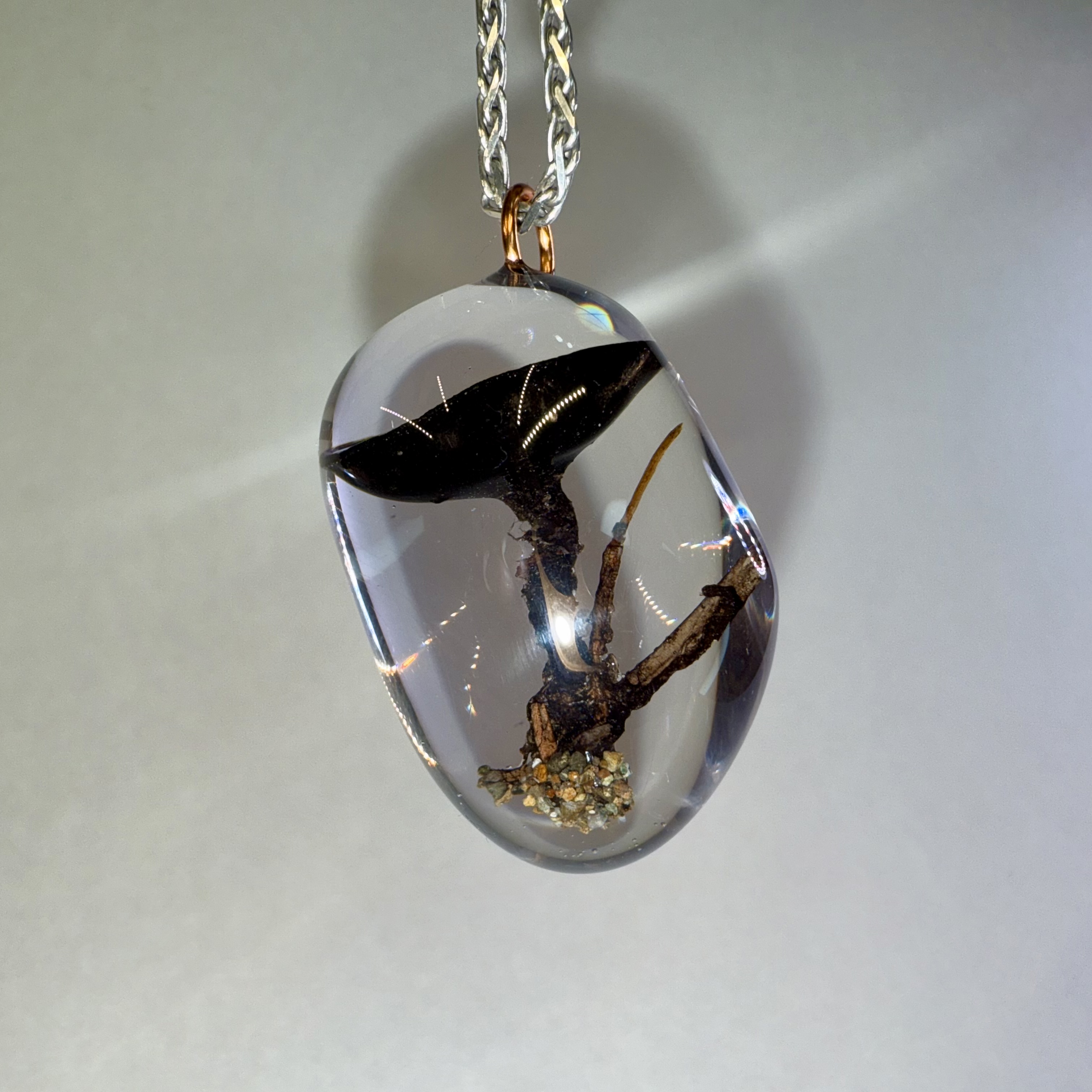 Large Black Cup Pendant