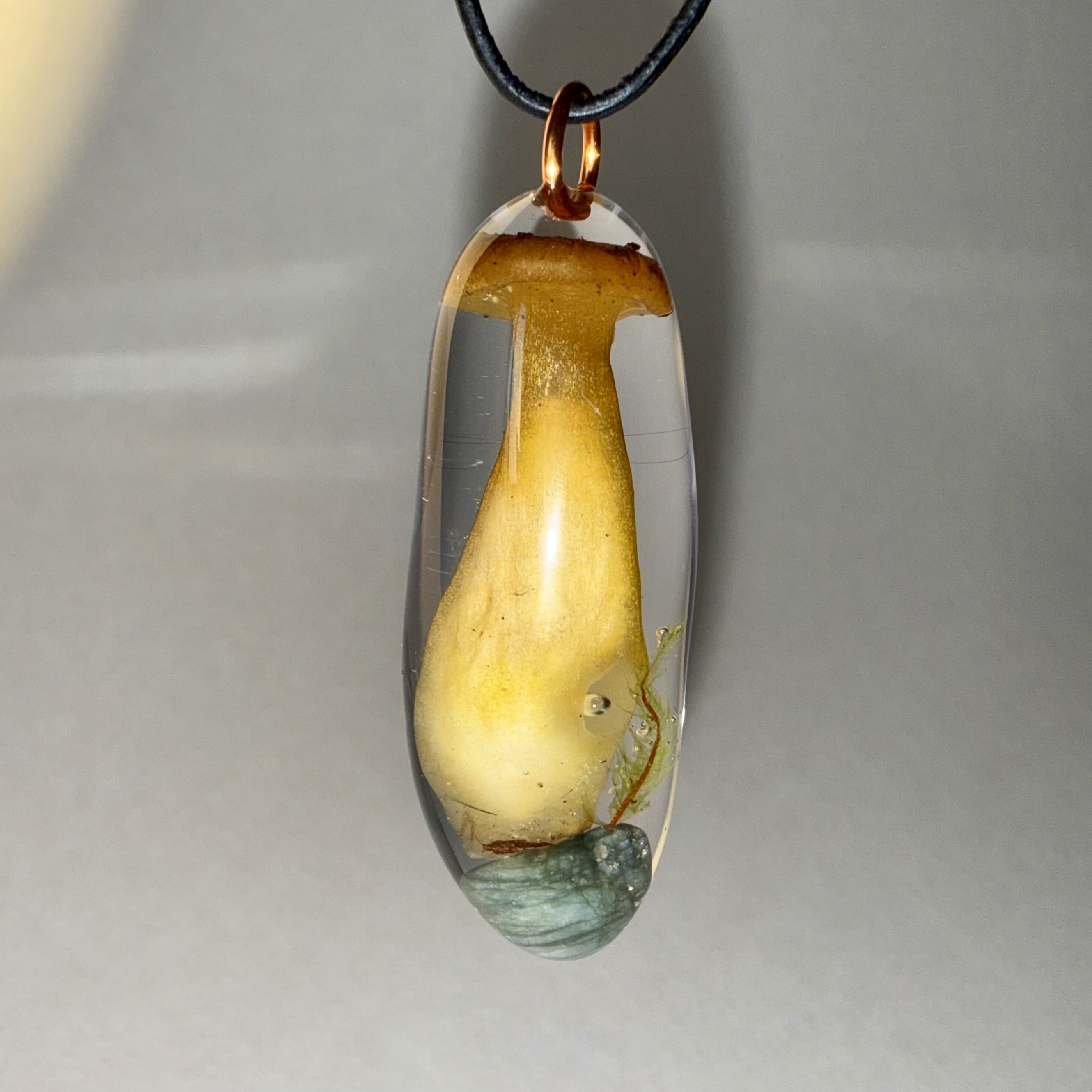 Winter Chanterelle Pendant