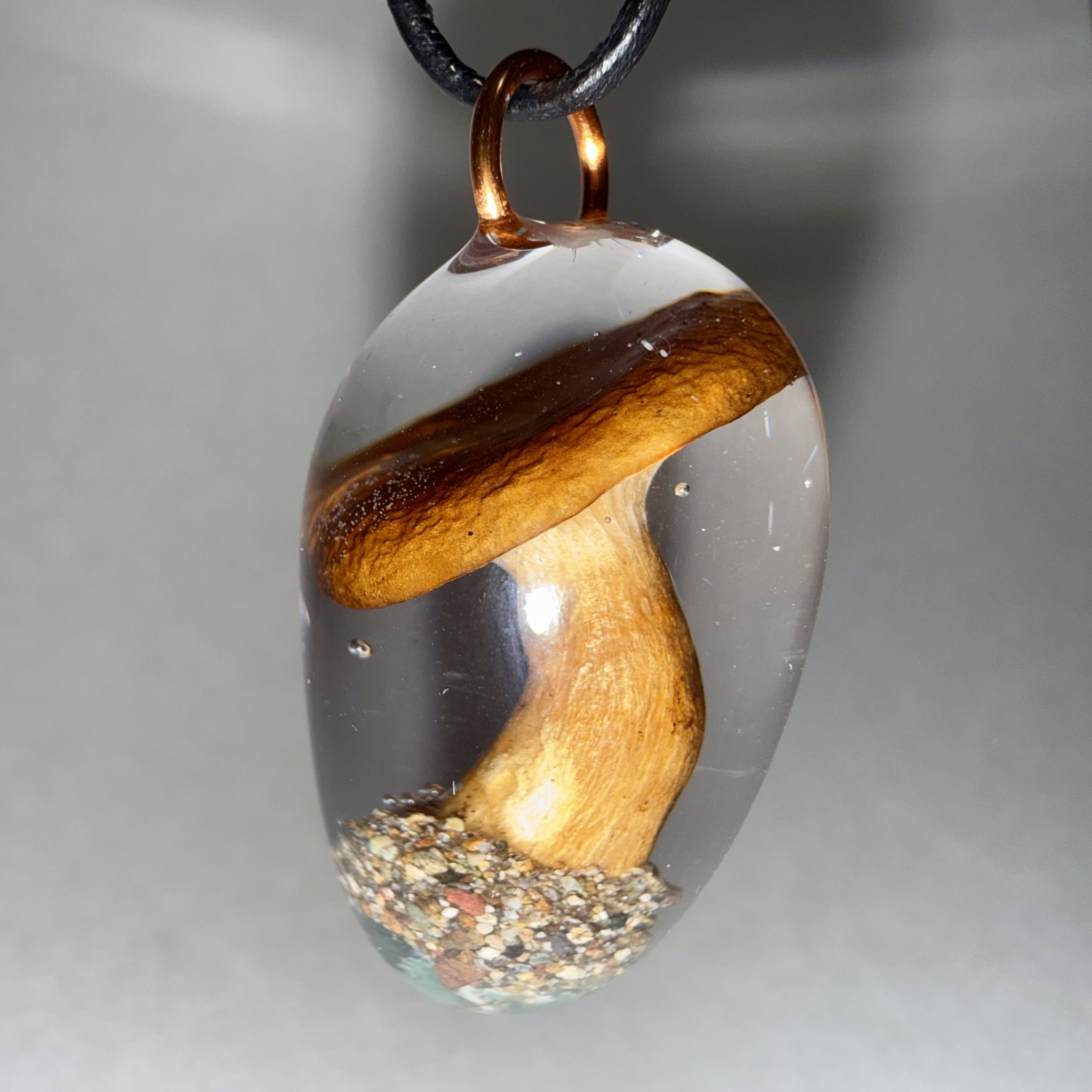 Candy Cap Mushroom Pendant
