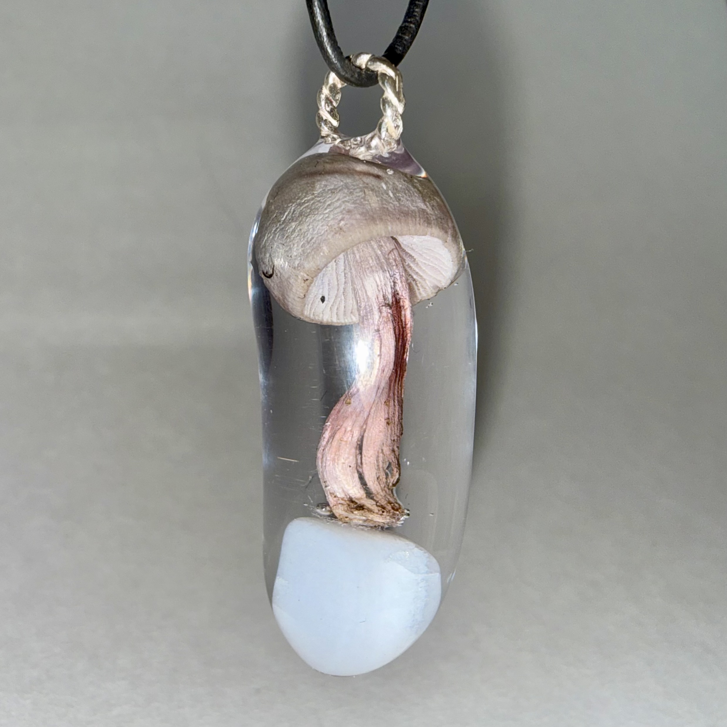 White Mushroom + Blue Lace Agate