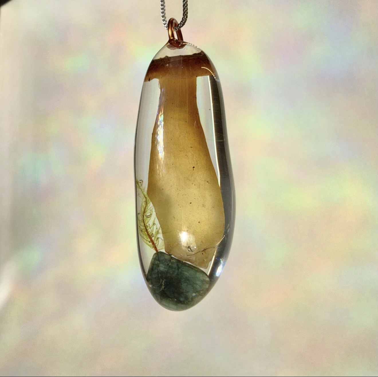 Winter Chanterelle Pendant
