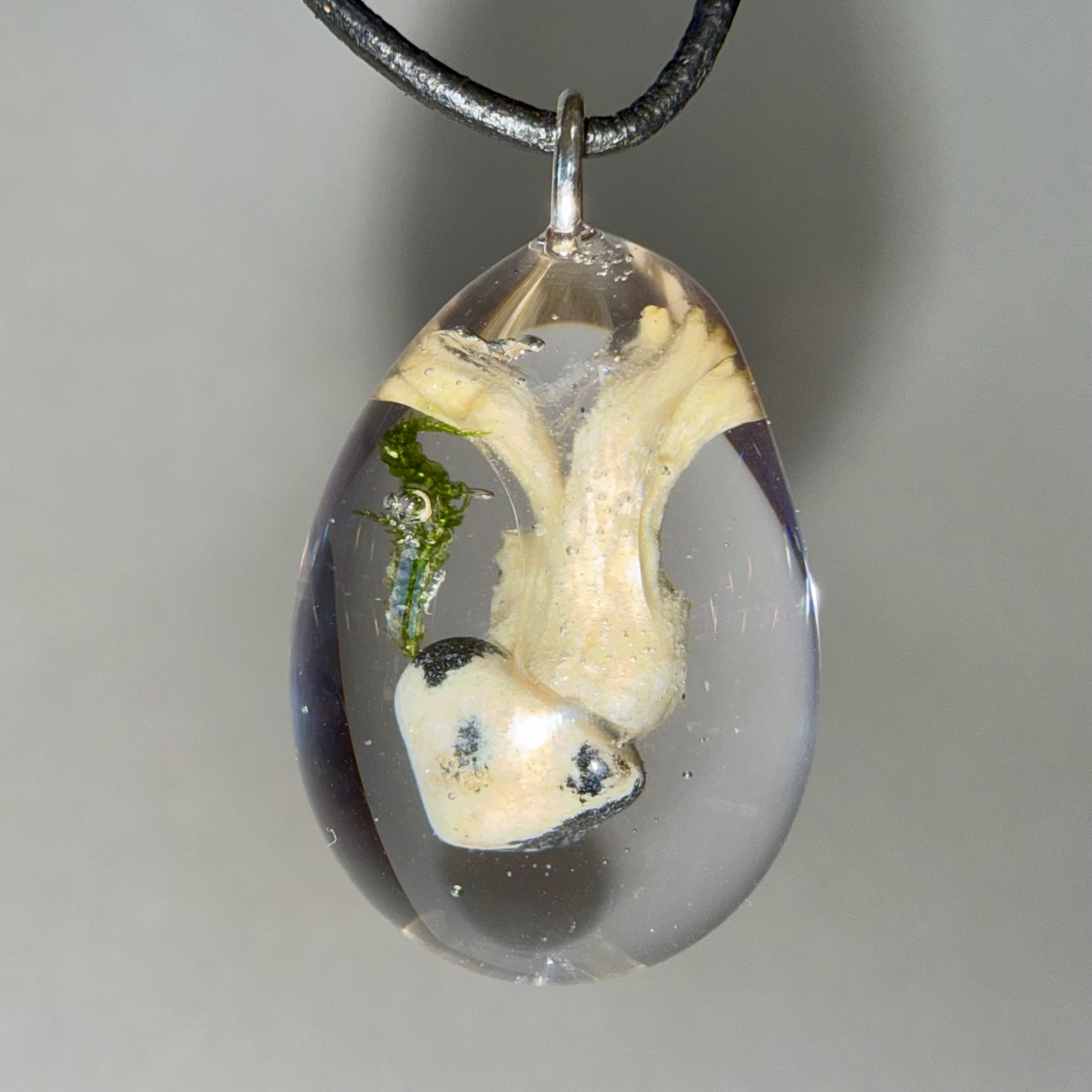 Yellow Coral + Moss + Dalmation Jasper