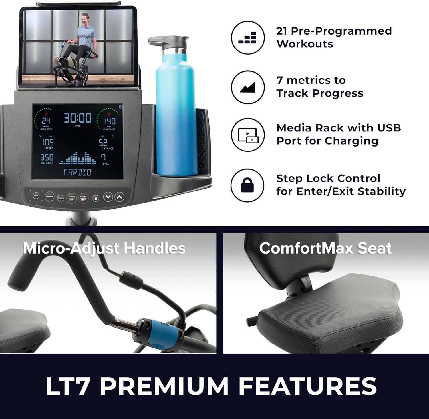 Teeter FreeStep Recumbent Cross Trainer