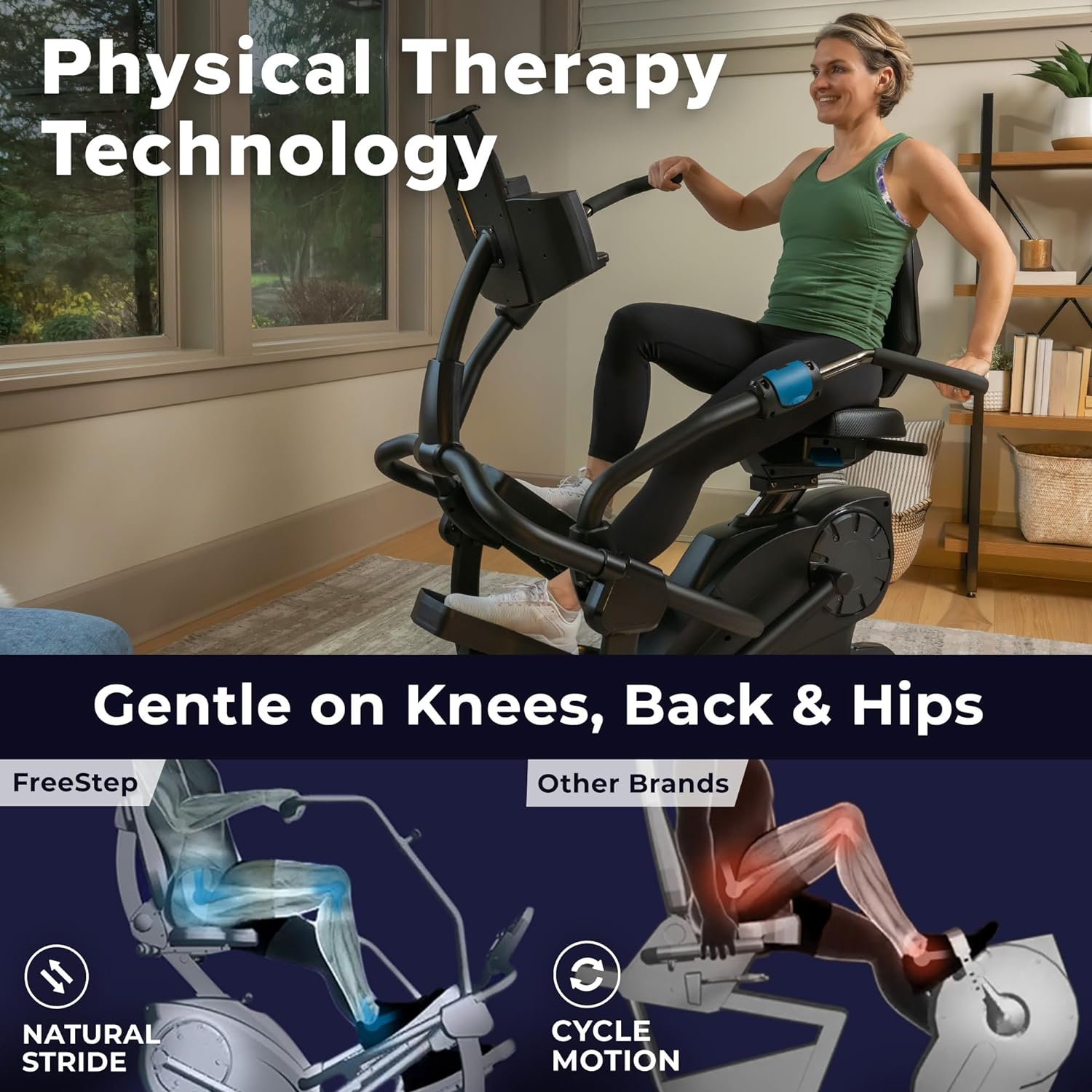 Teeter FreeStep Recumbent Cross Trainer