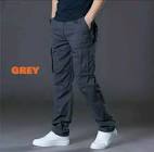 Celana cargo abu-abu
