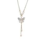 Kalung Perak Motif Kupu-Kupu