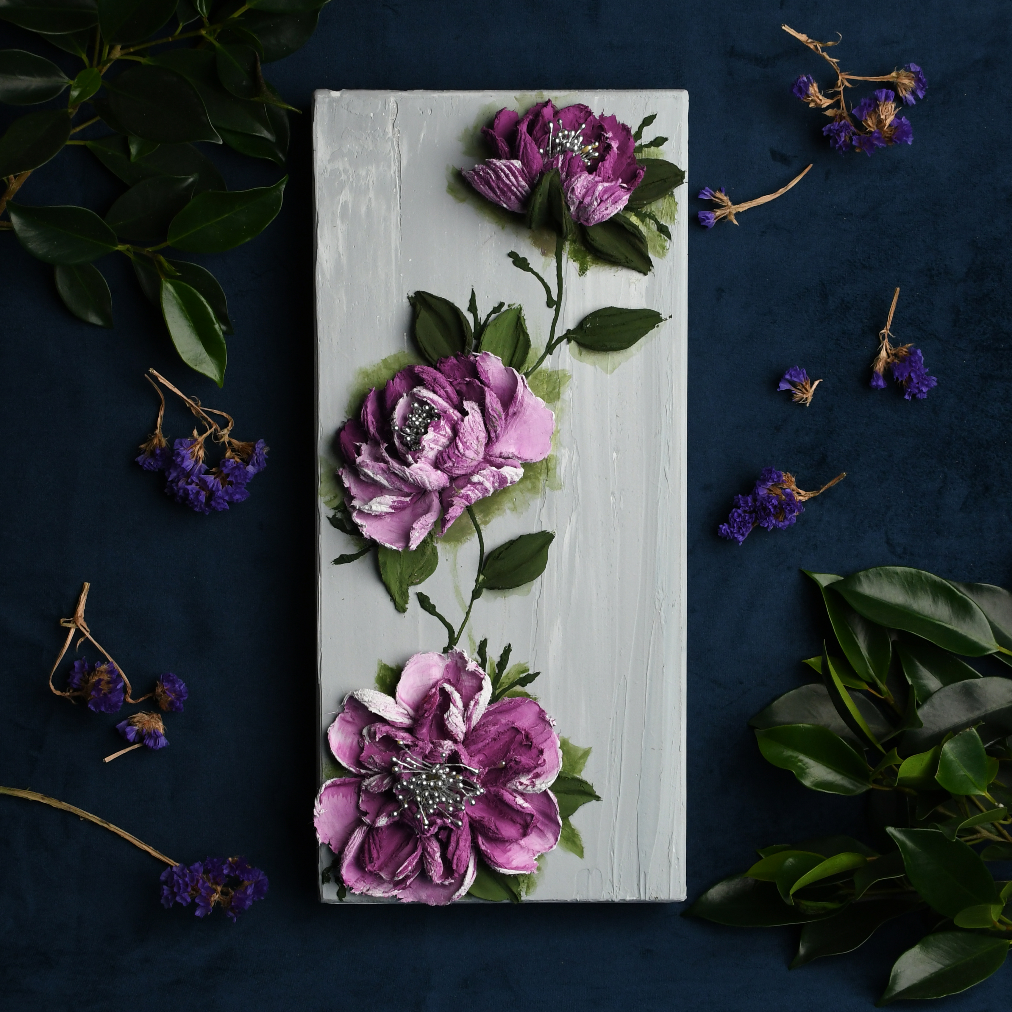 Handcrafted Floral Wall Art