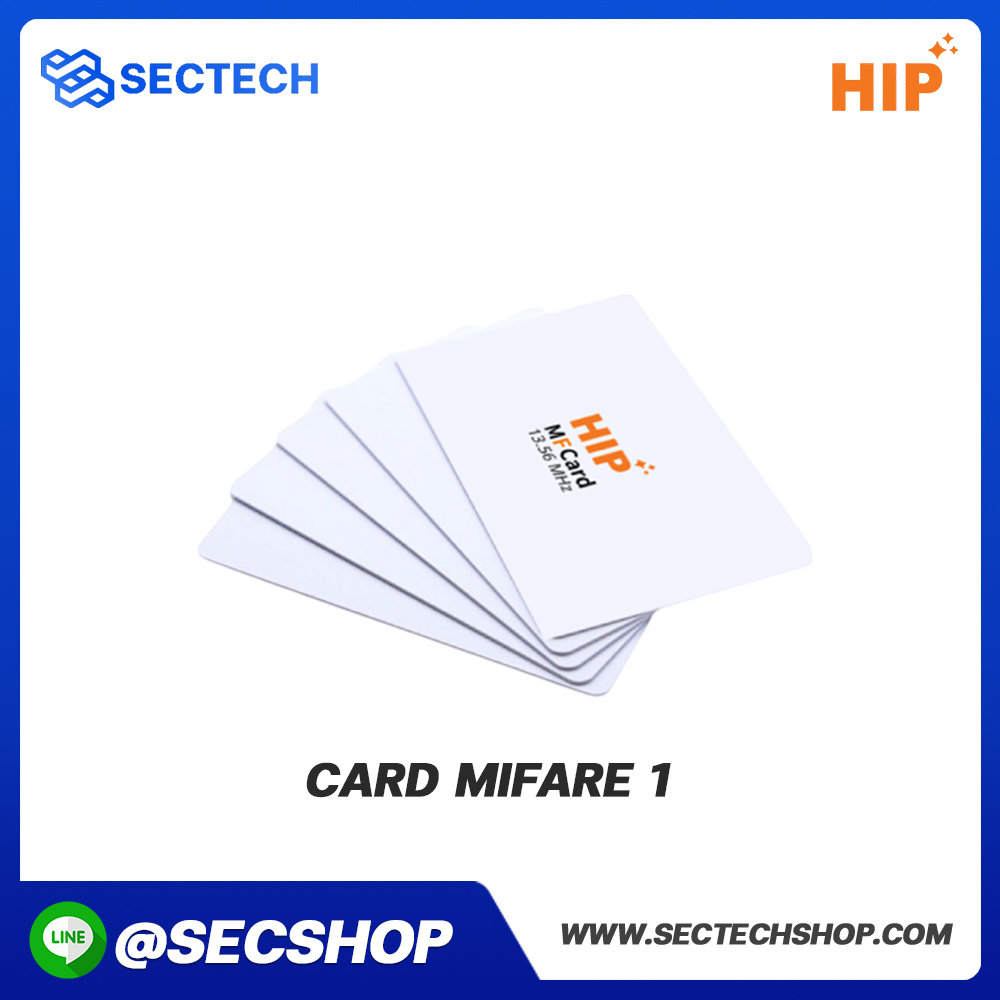บัตรมายแฟร์ HIP รุ่น Card Mifare 1 (1K),(F08)