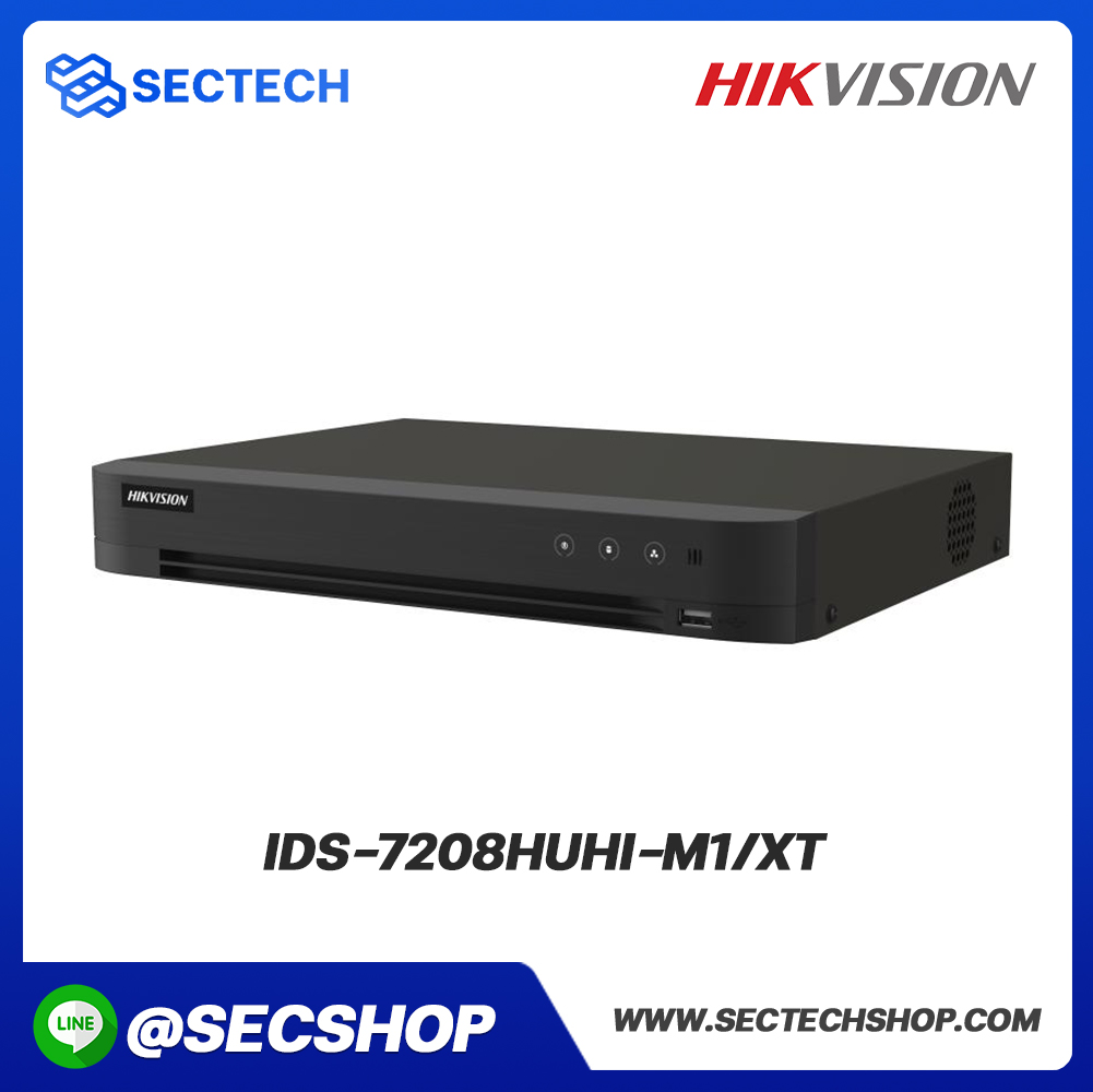 เครื่องบันทึก DVR HIKVISION รุ่น iDS-7208HUHI-M1/XT