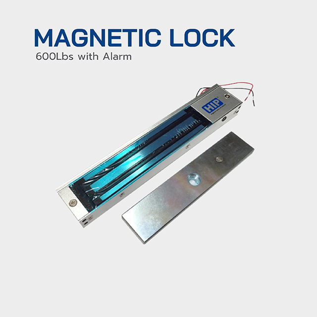 กลอนแม่เหล็กไฟฟ้า HIP รุ่น Magnetic Lock 600Lbs Alarm