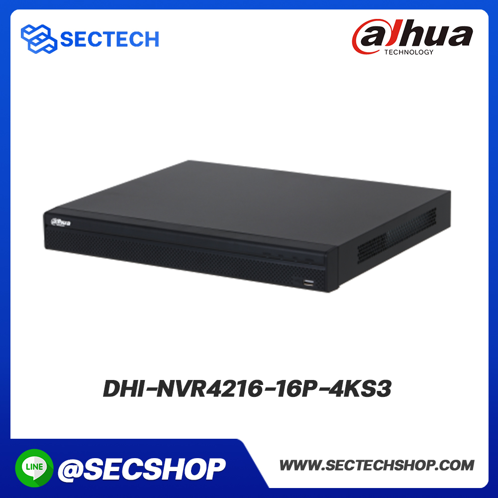 เครื่องบันทึก Dahua รุ่น DHI-NVR4216-16P-4KS3