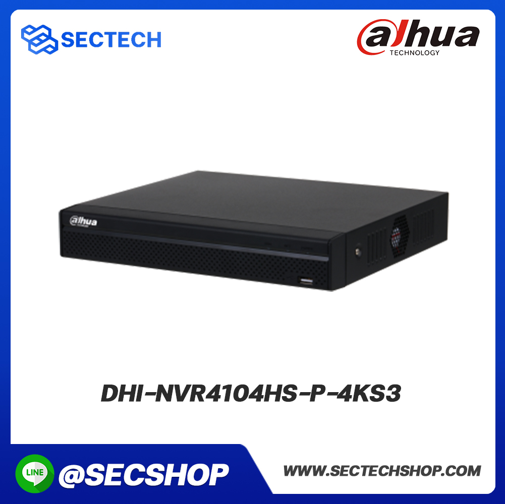 เครื่องบันทึก Dahua รุ่น DHI-NVR4104HS-P-4KS3