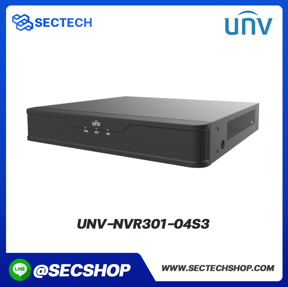 เครื่องบันทึก Uniview รุ่น UNV-NVR301-04S3