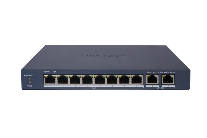 HIKVISION POE Switch จำนวน 8 ช่อง รุ่น DS-3E1310P-EI/M