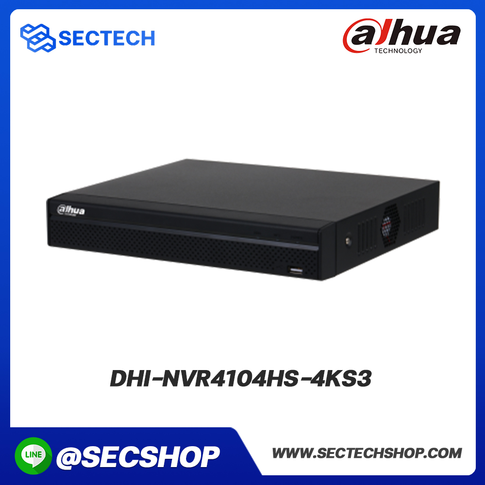 เครื่องบันทึก Dahua รุ่น DHI-NVR4104HS-4KS3