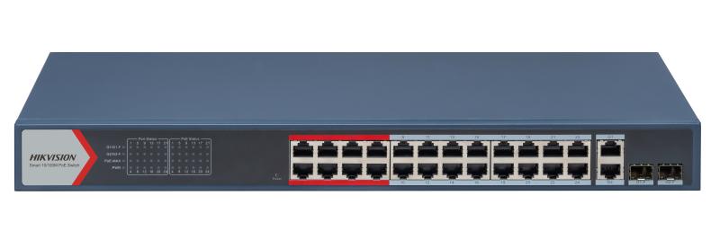 HIKVISION POE Switch จำนวน 24 ช่อง รุ่น DS-3E1326P-EI