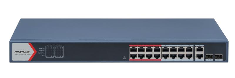 HIKVISION POE Switch จำนวน 16 ช่อง รุ่น DS-3E1318P-EI