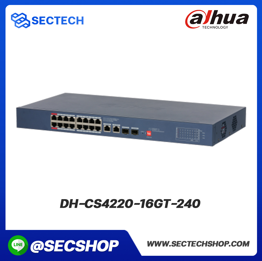 สวิตช์ POE Dahua รุ่น DH-CS4220-16GT-240