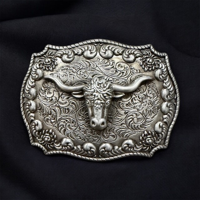 Western Bull Head Belt Buckle