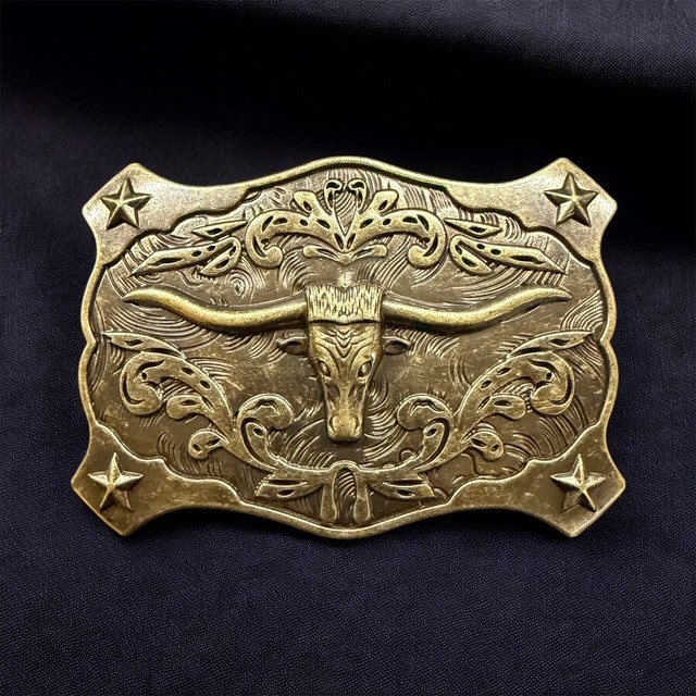 Western Brass Belt Buckle