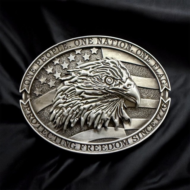 Patriotic Eagle Belt Buckle