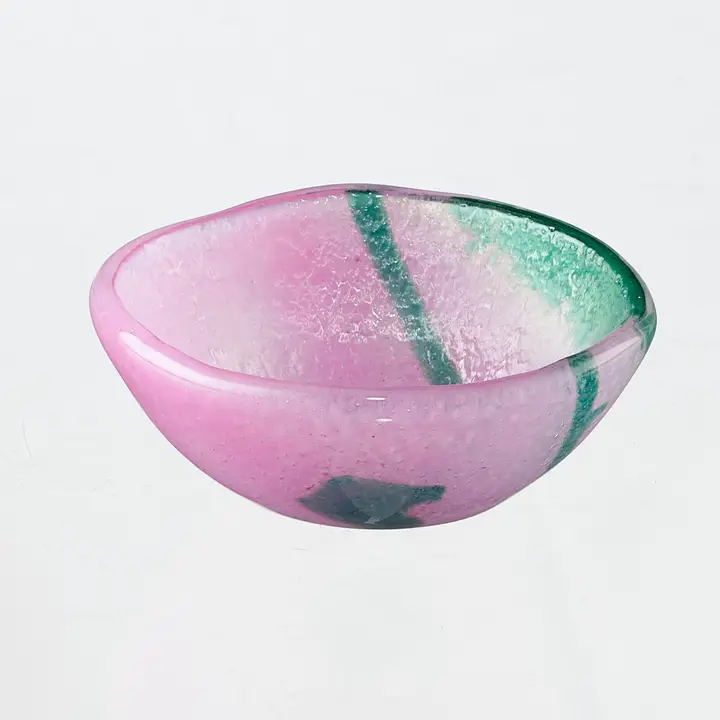 Cuenco de vidrio artesanal 