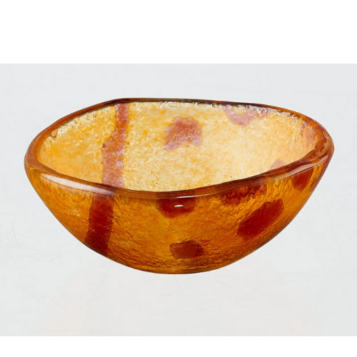 Cuenco de vidrio artesanal