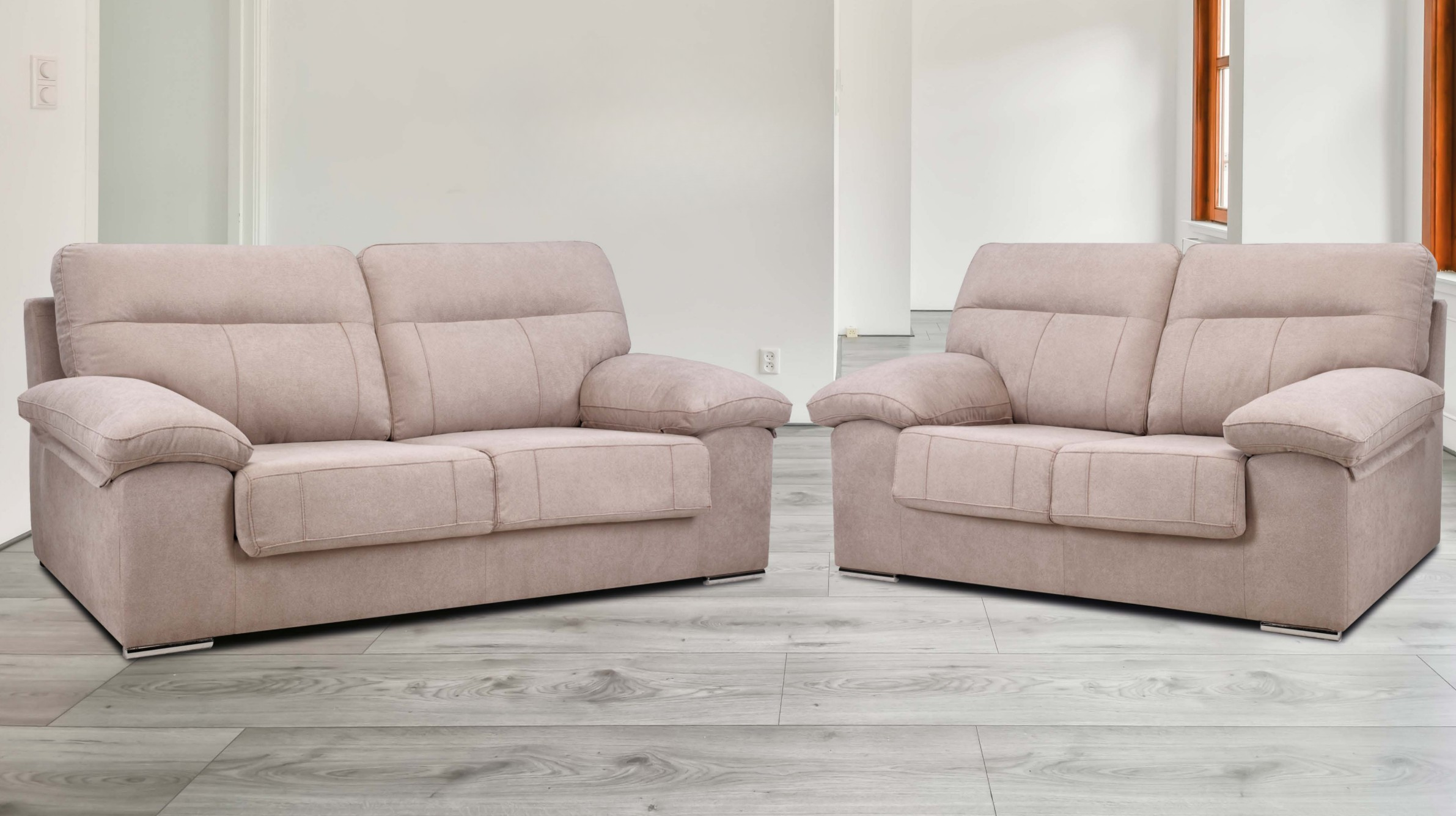 Sofá de 2 y 3 Plazas con Confort Extra y Diseño Elegante