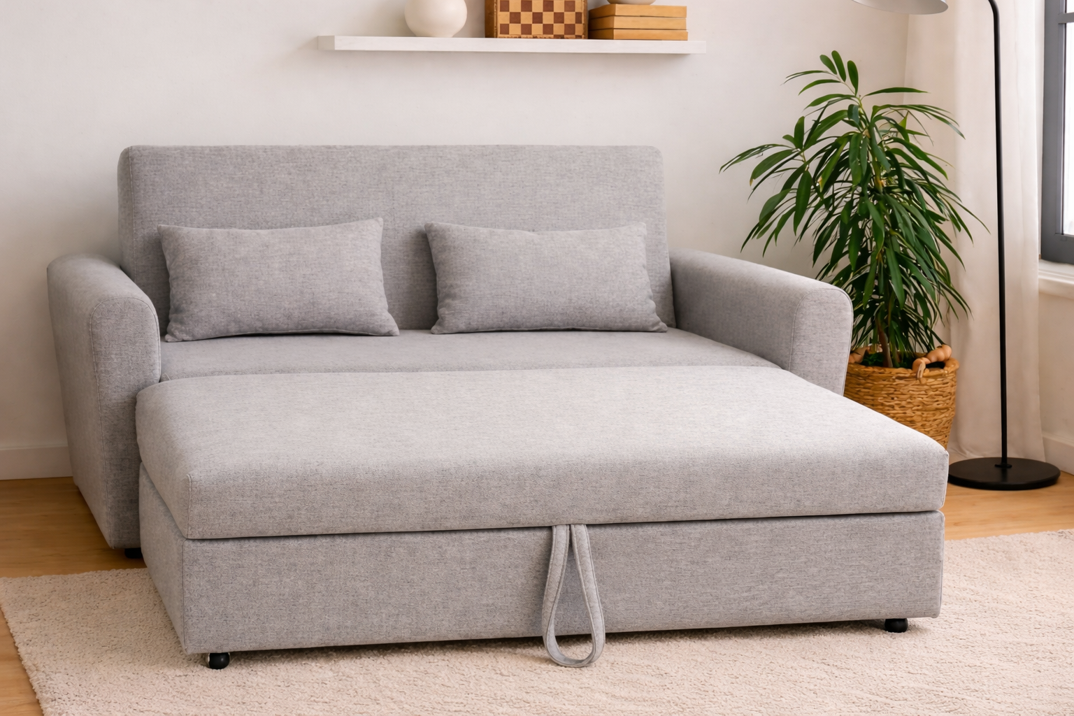 Sofá cama con brazos