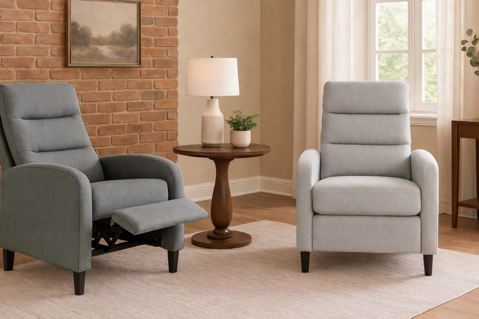 Butaca Relax Reclinable en Tela – Sistema de Empuje