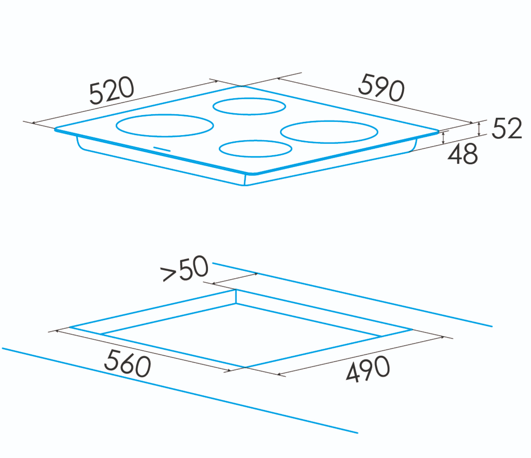 Placa vitrocerámica