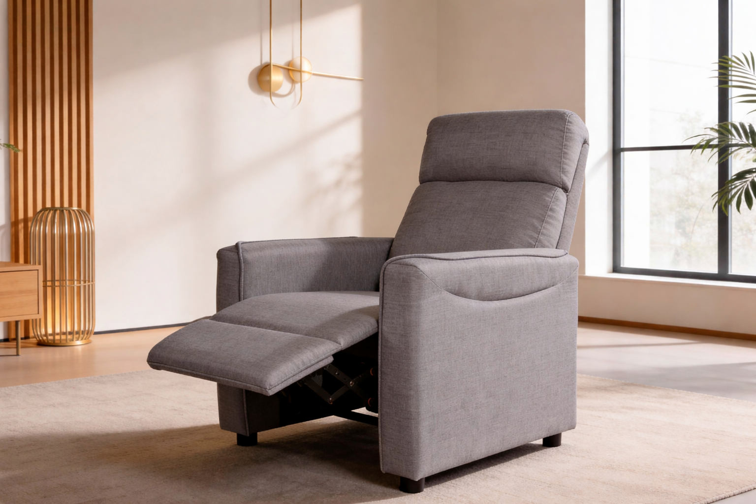 Butaca Relax Gris – Con Sistema de Empuje