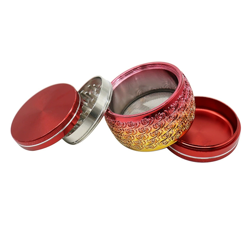 **4 Teiliger Aluminum grinder “Buddha”**