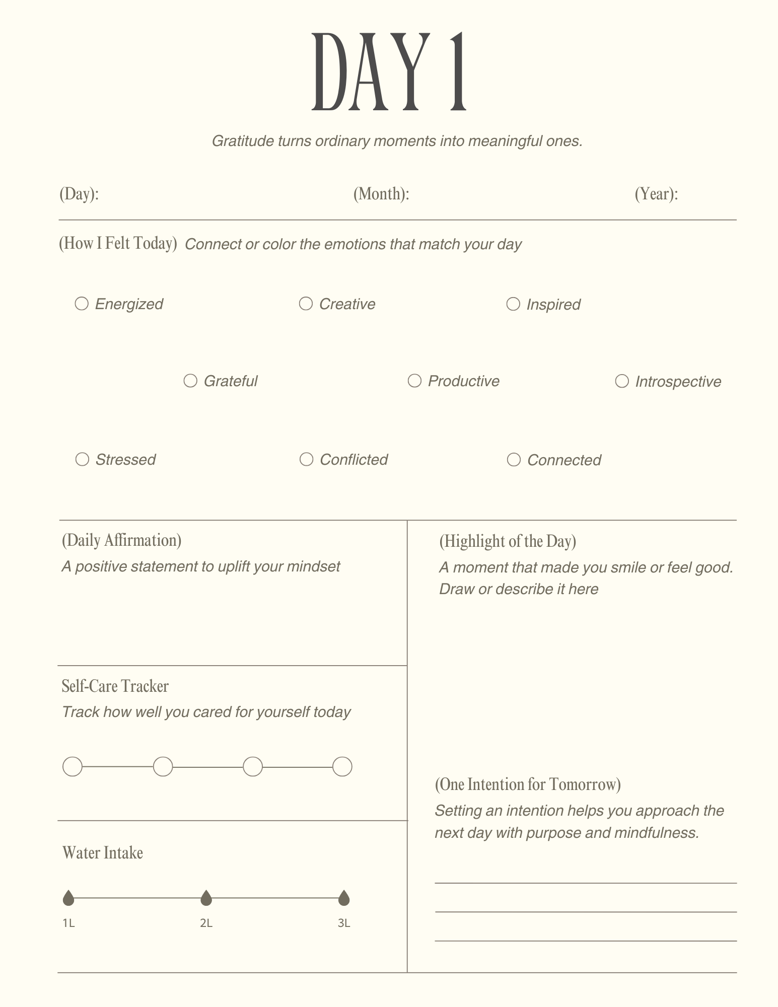 30 Days of Gratitude Digital Planner
