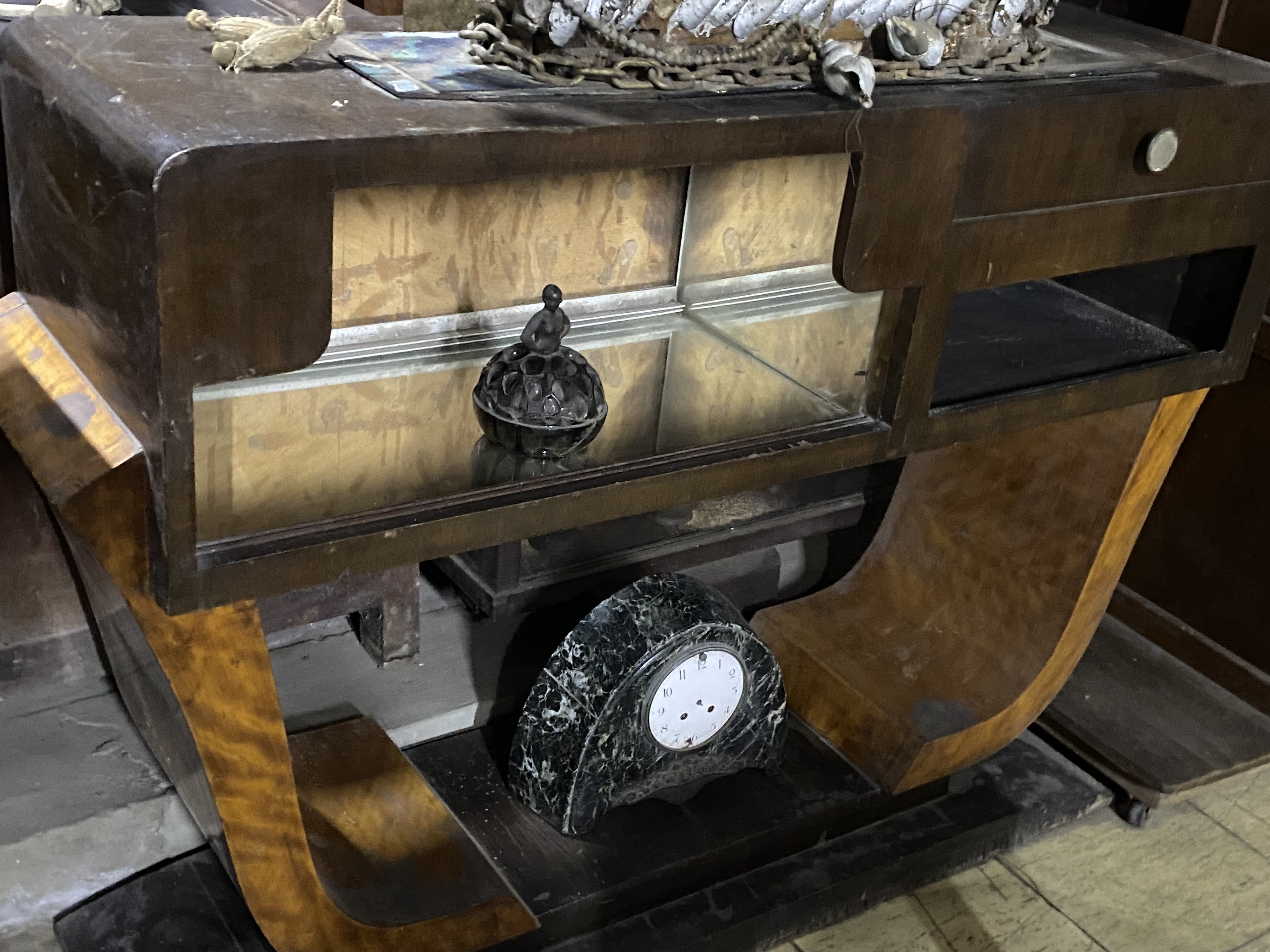 Vintage Wooden Display Cabinet