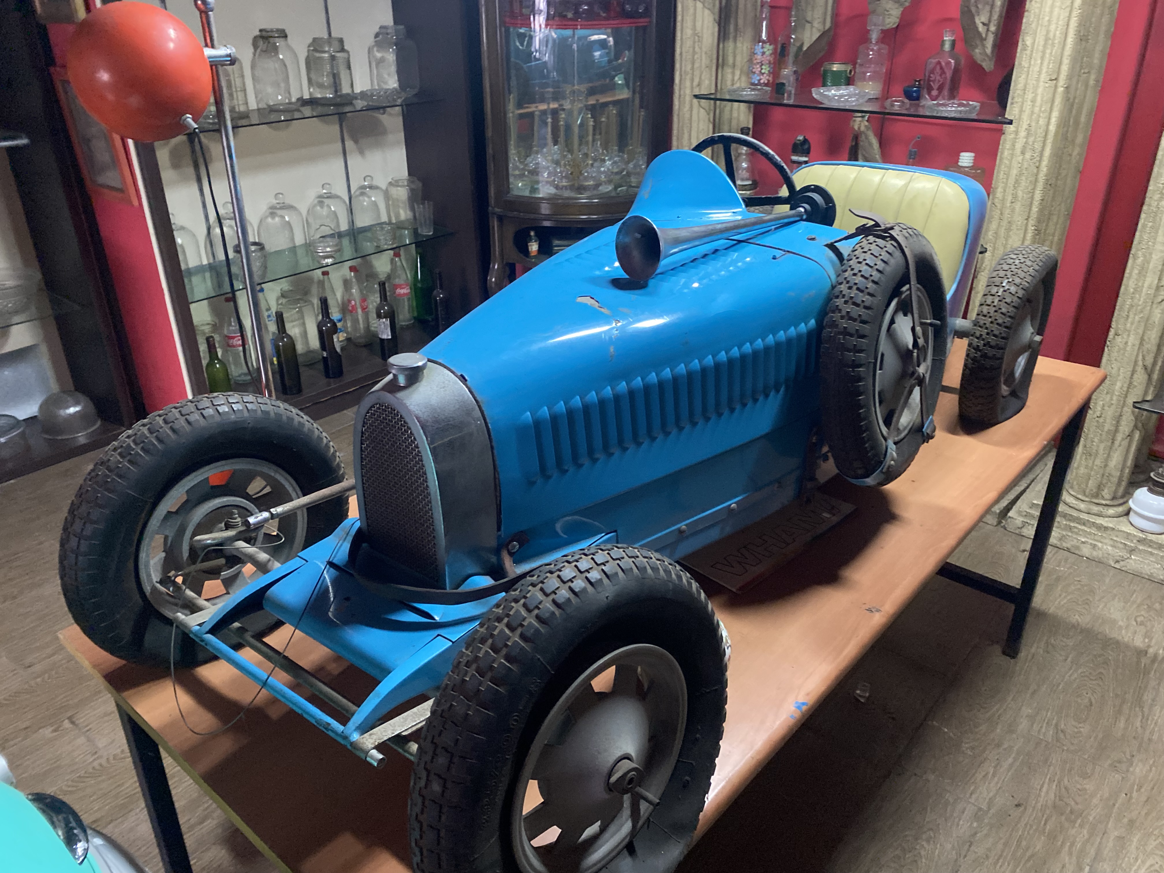 Vintage Blue Pedal Car