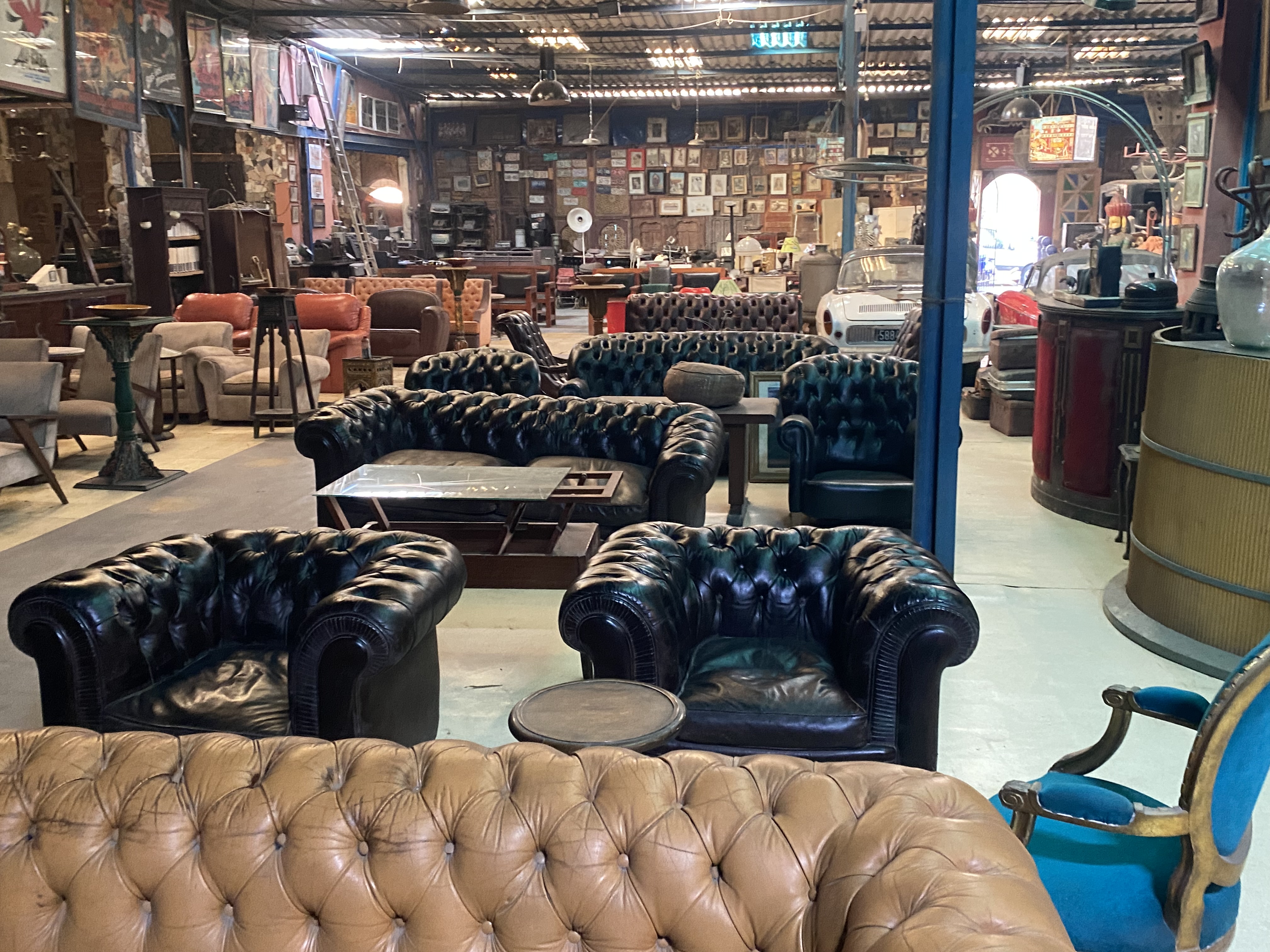 Vintage Chesterfield Leather Armchair