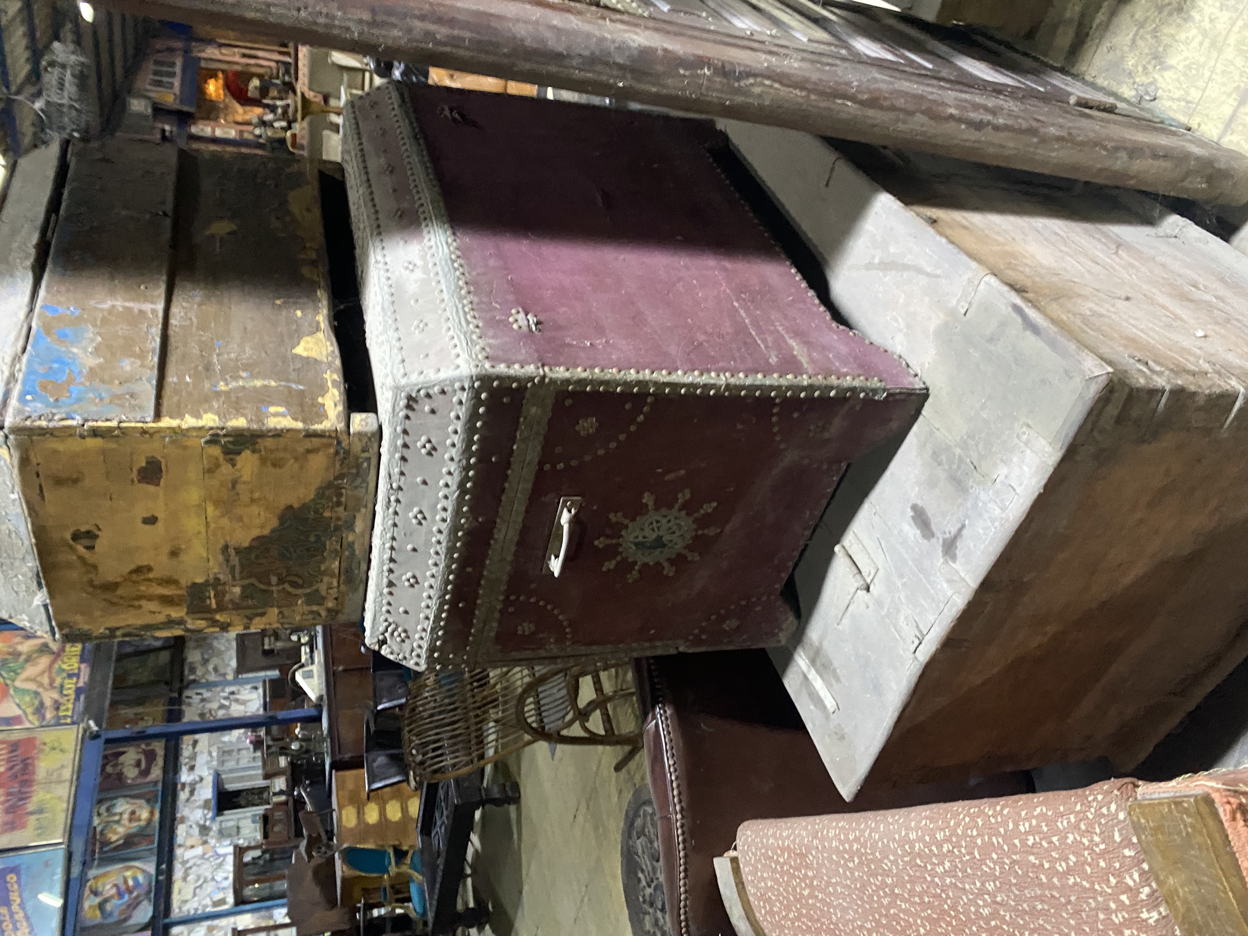 Vintage Wooden Storage Trunk