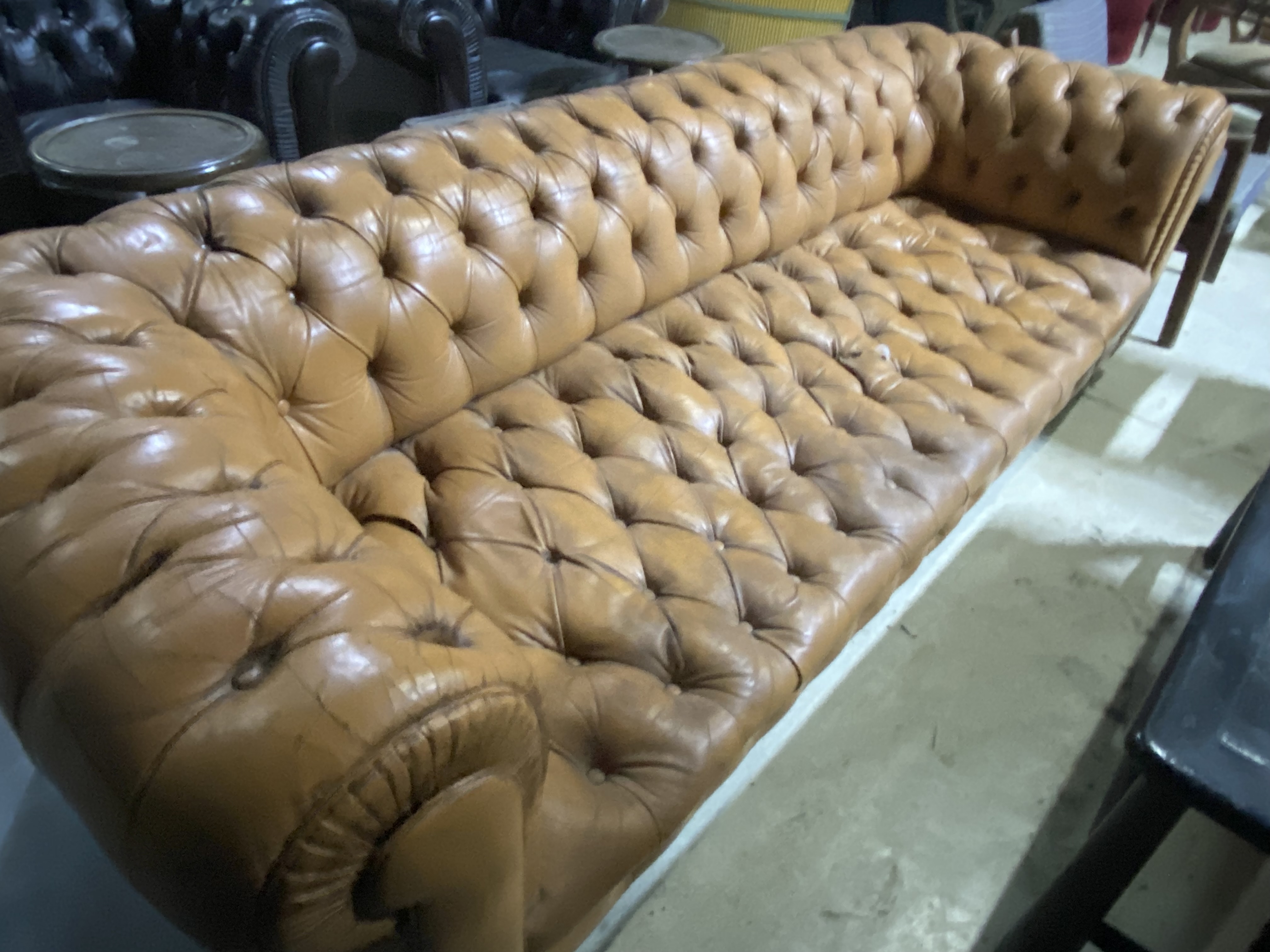 Vintage Chesterfield Leather Sofa