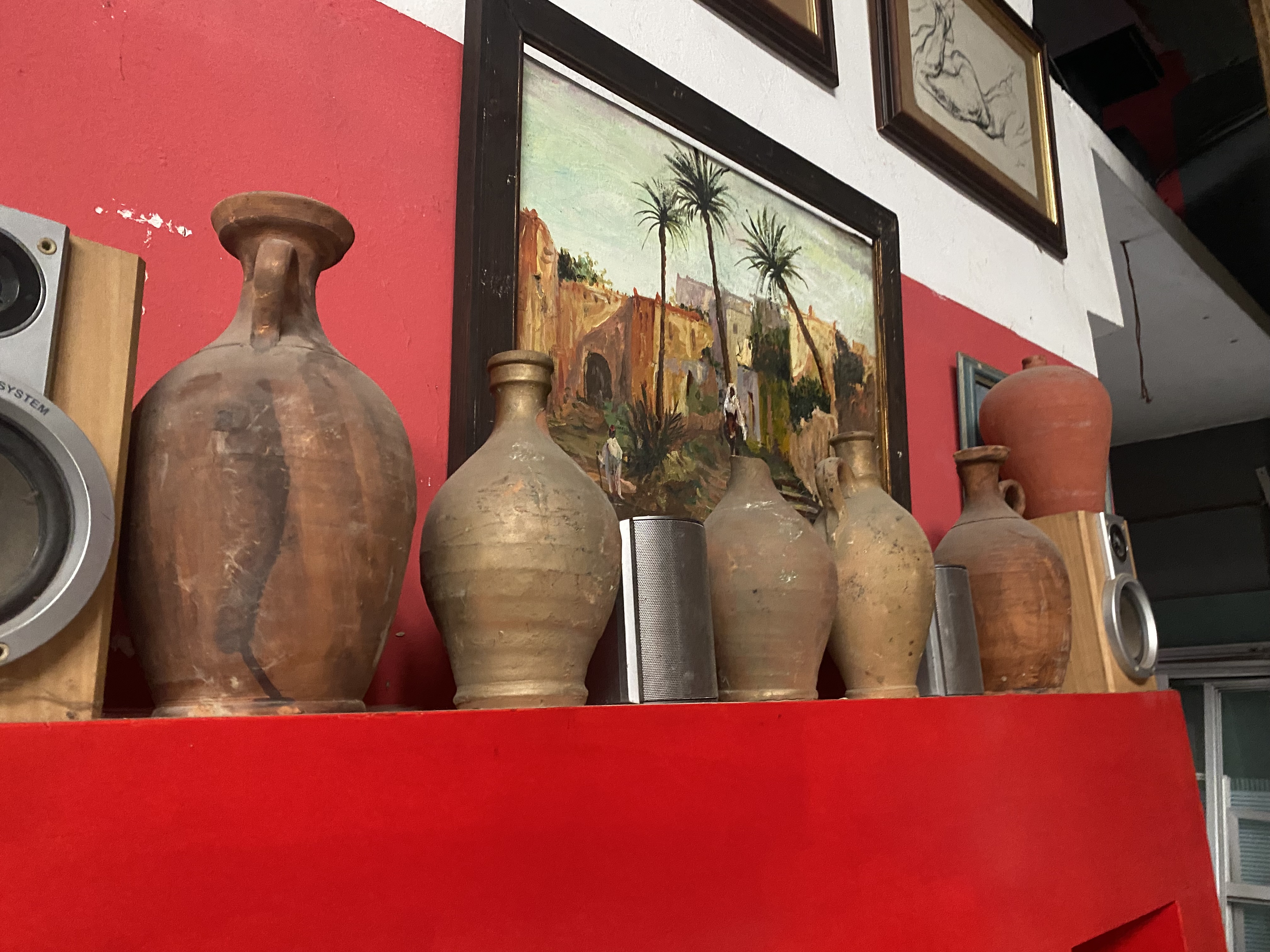 Antique Clay Vases Set