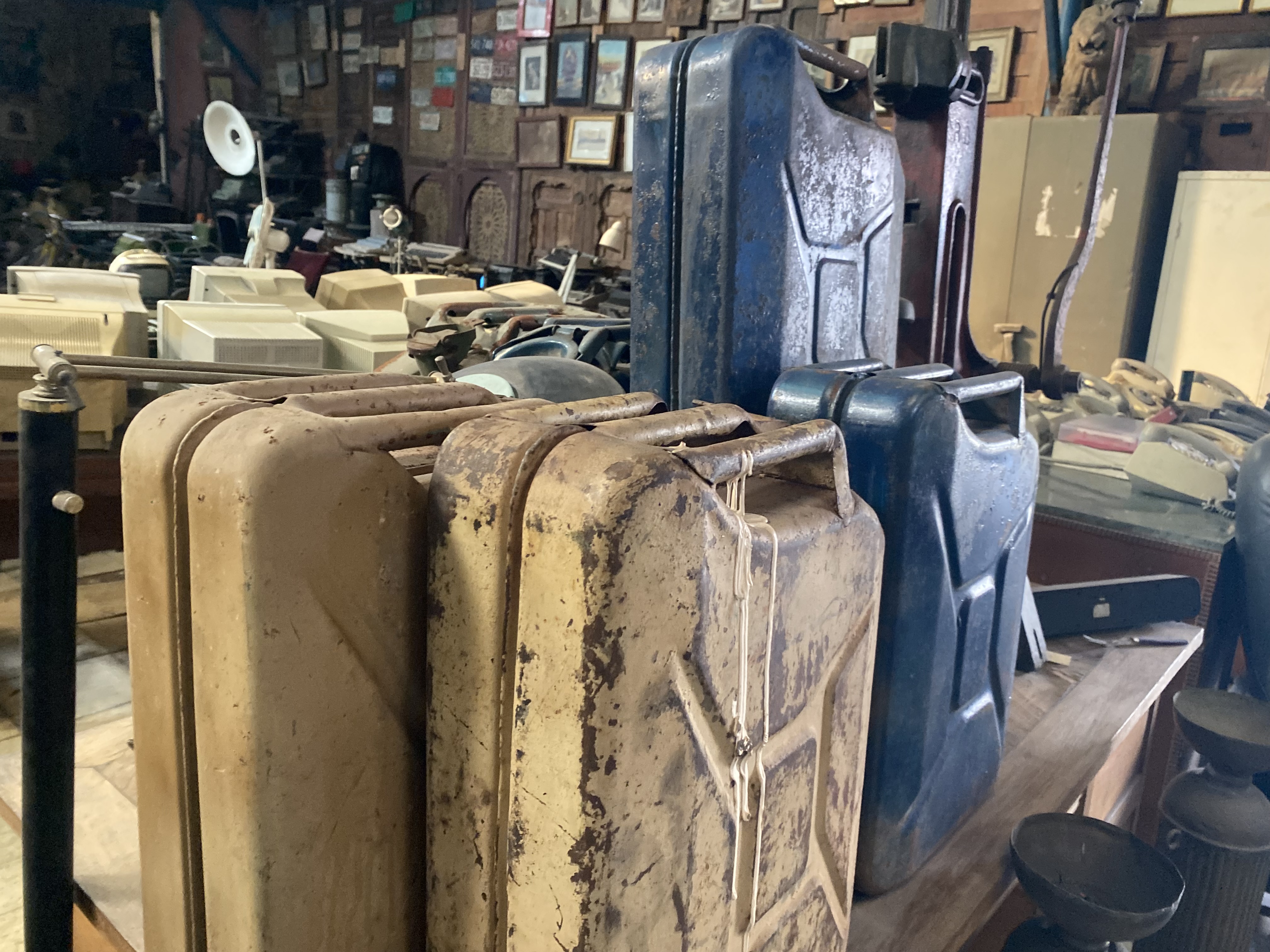 Vintage Metal Jerry Cans