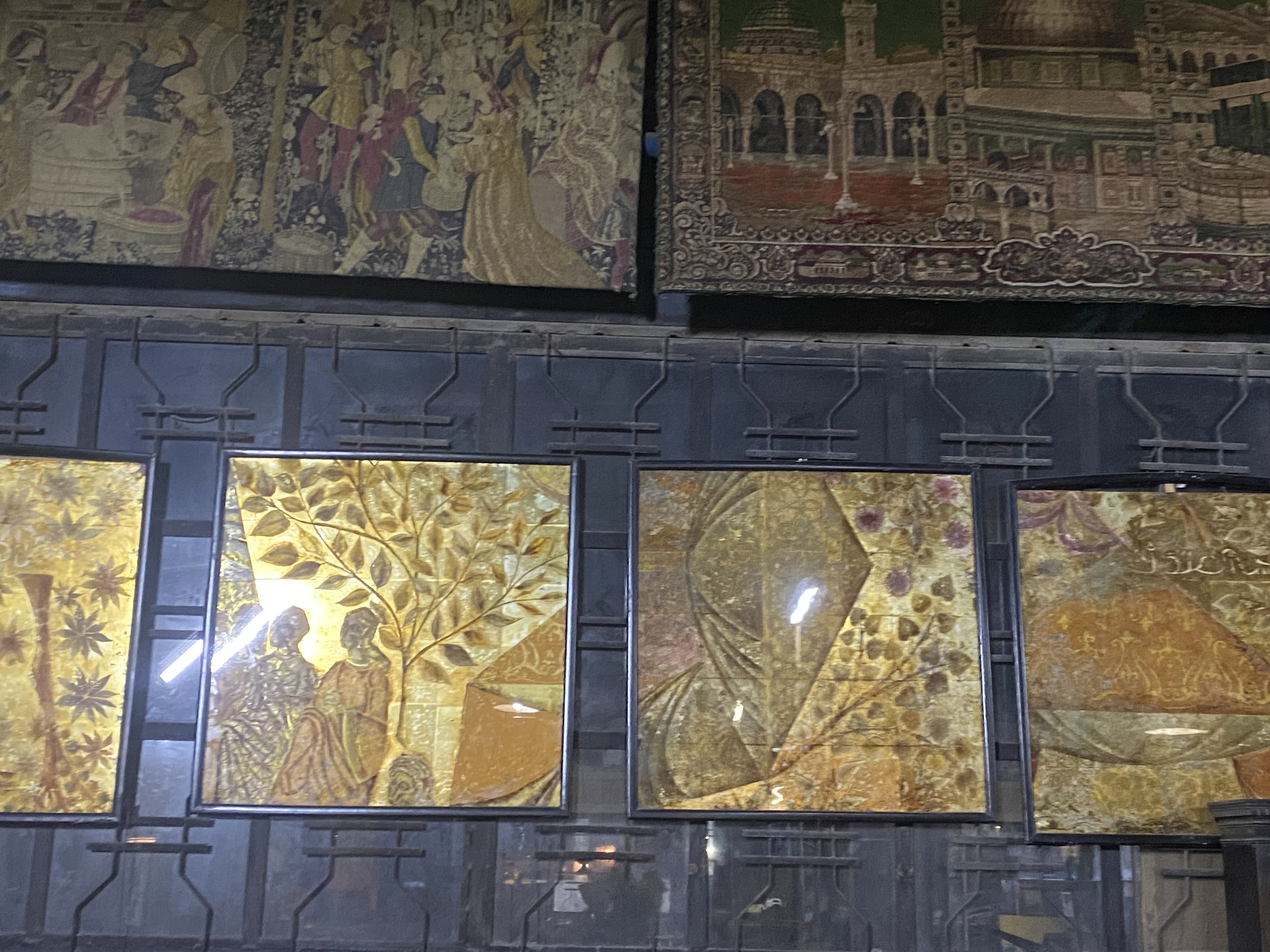 Golden Relief Wall Art