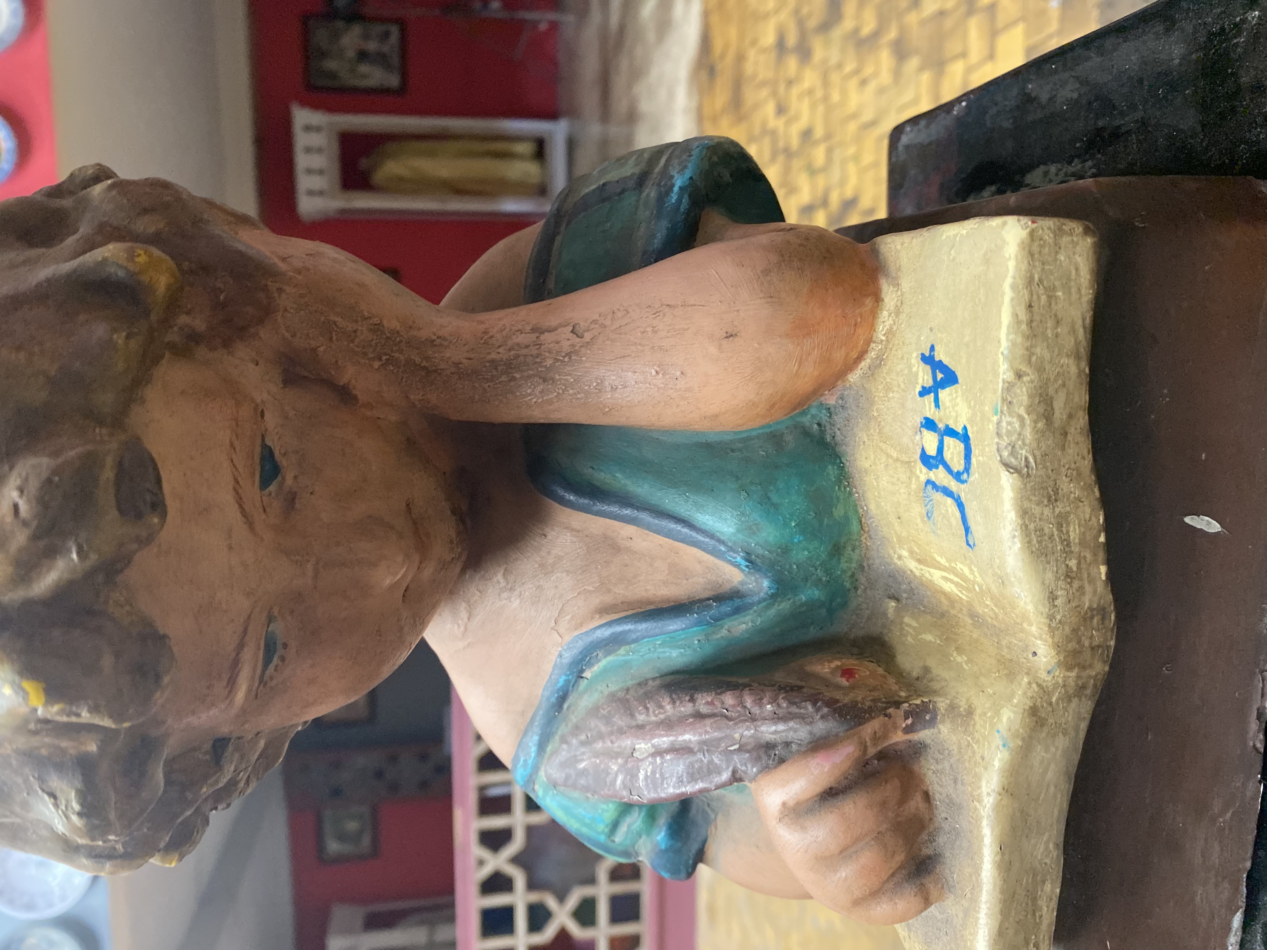 Vintage Child Writing Figurine