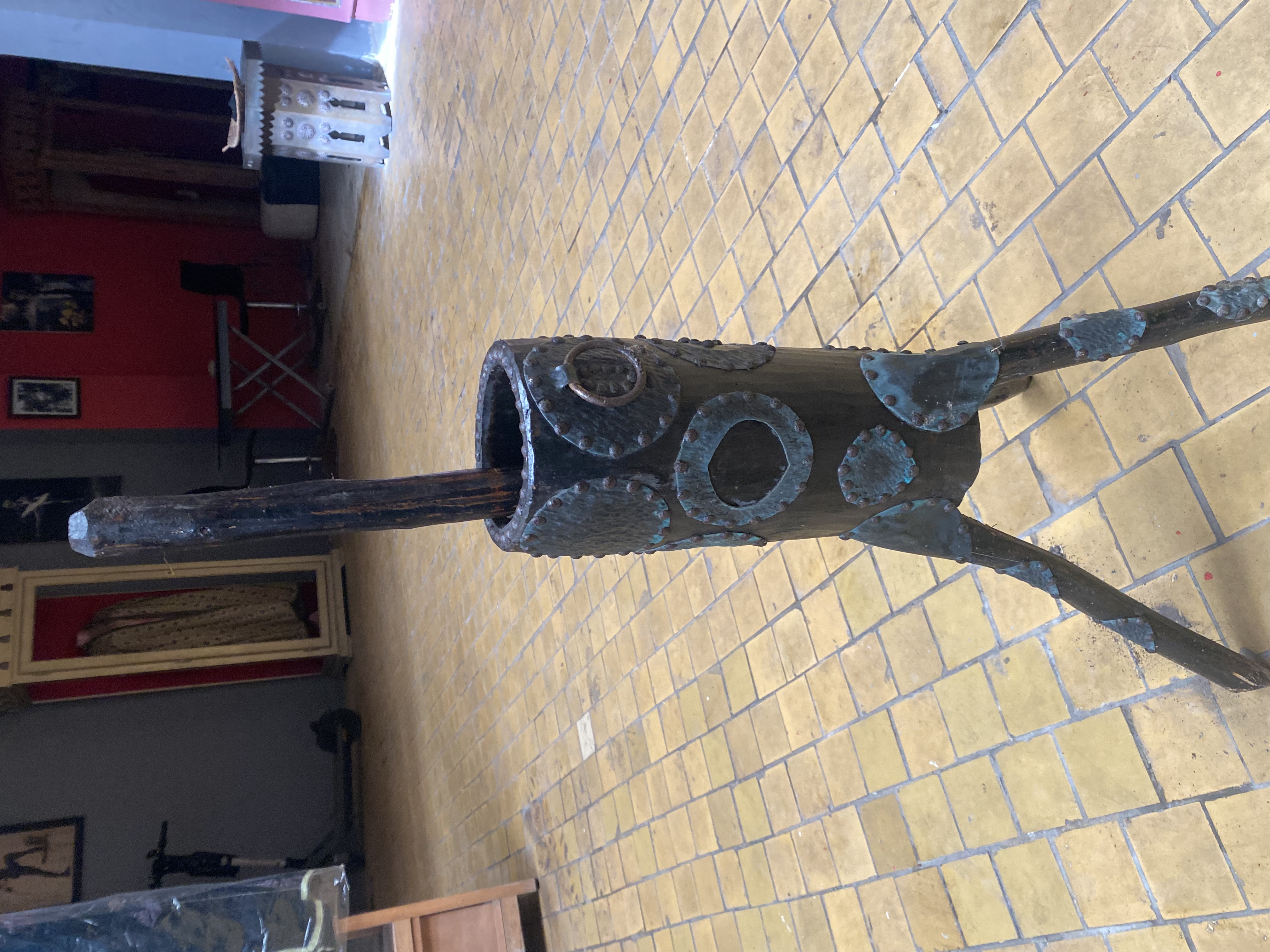 Handcrafted African Wooden Mortar