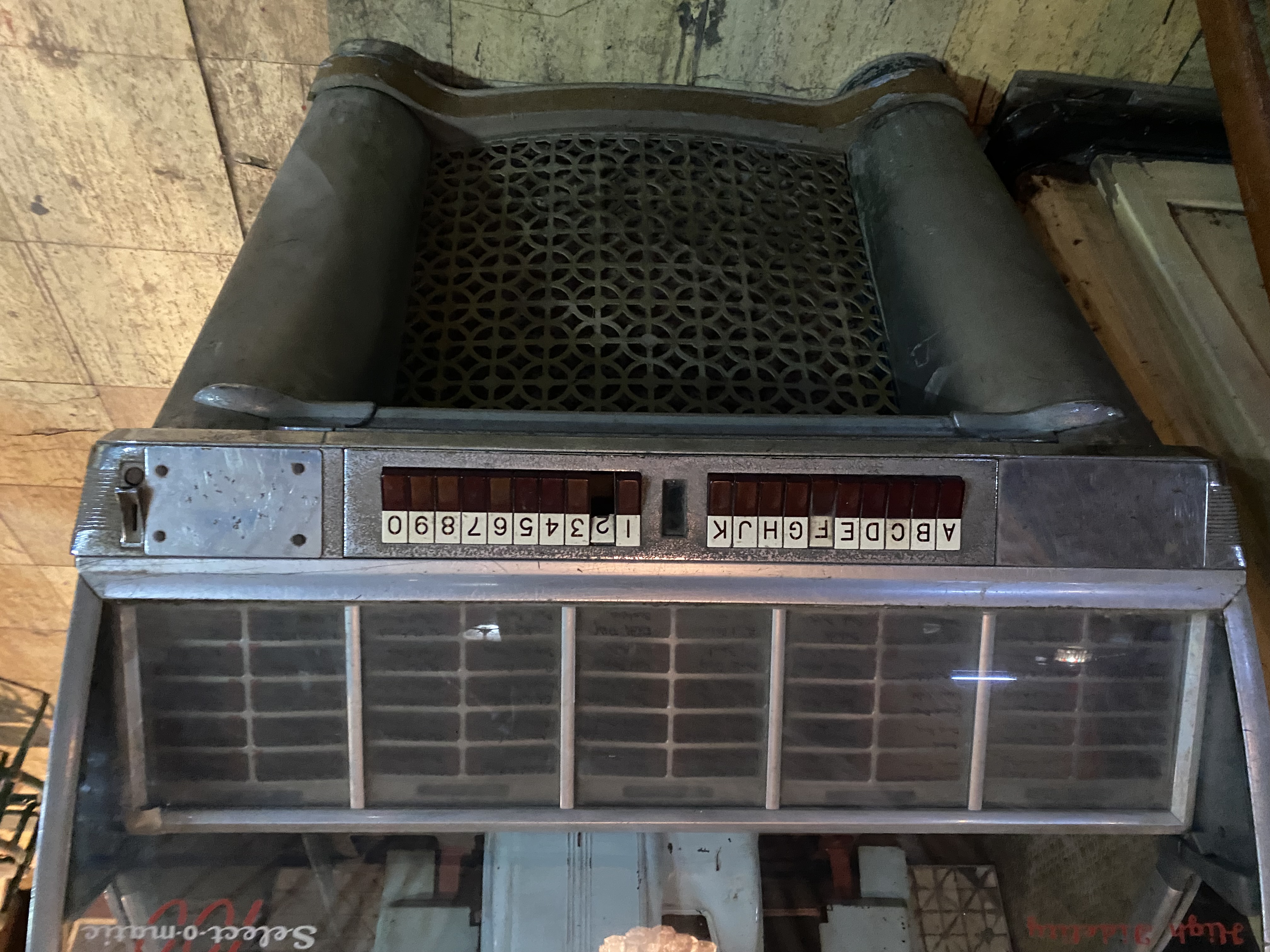 Vintage Jukebox Front Panel