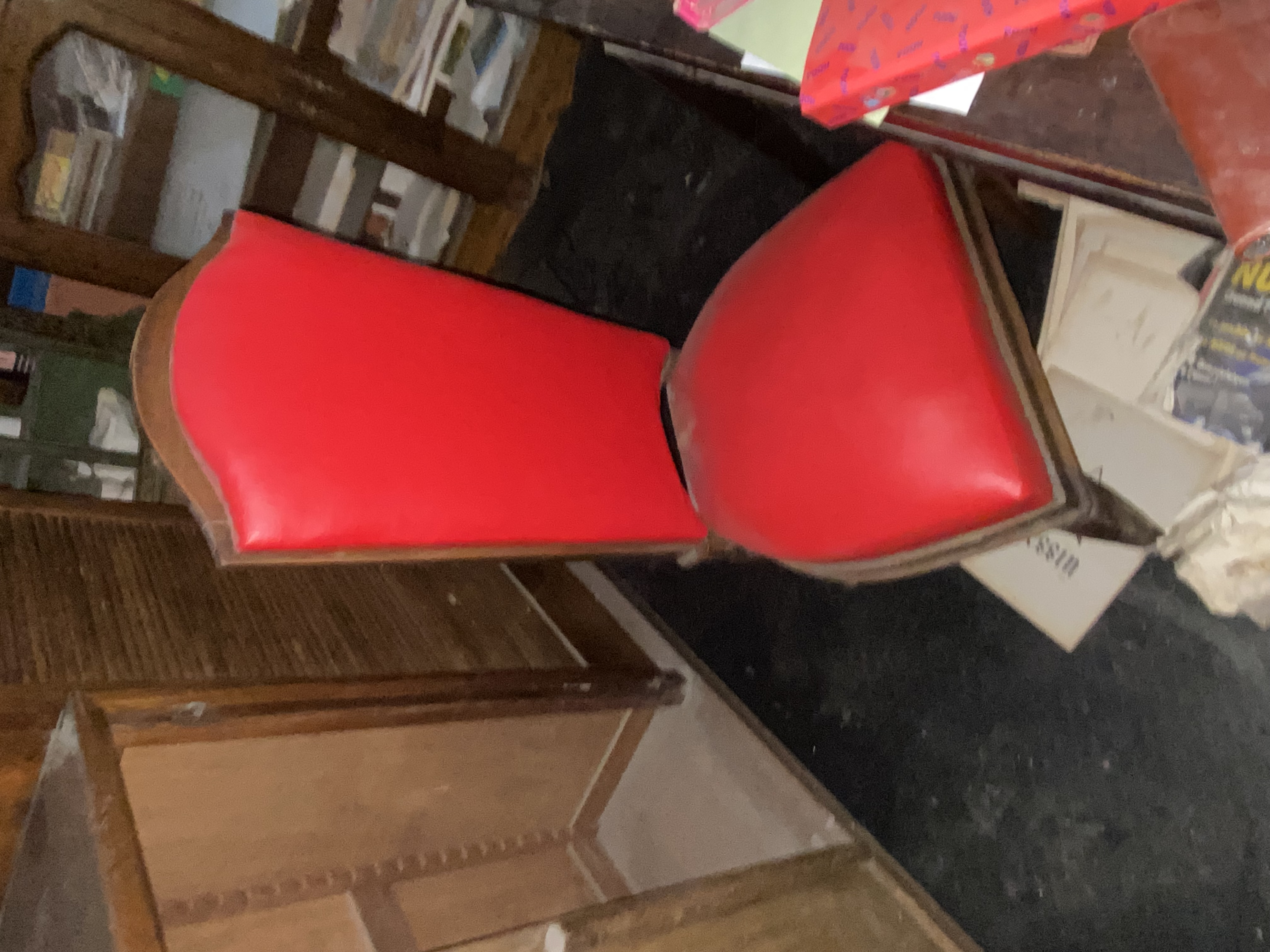 Classic Red Upholstered Chair