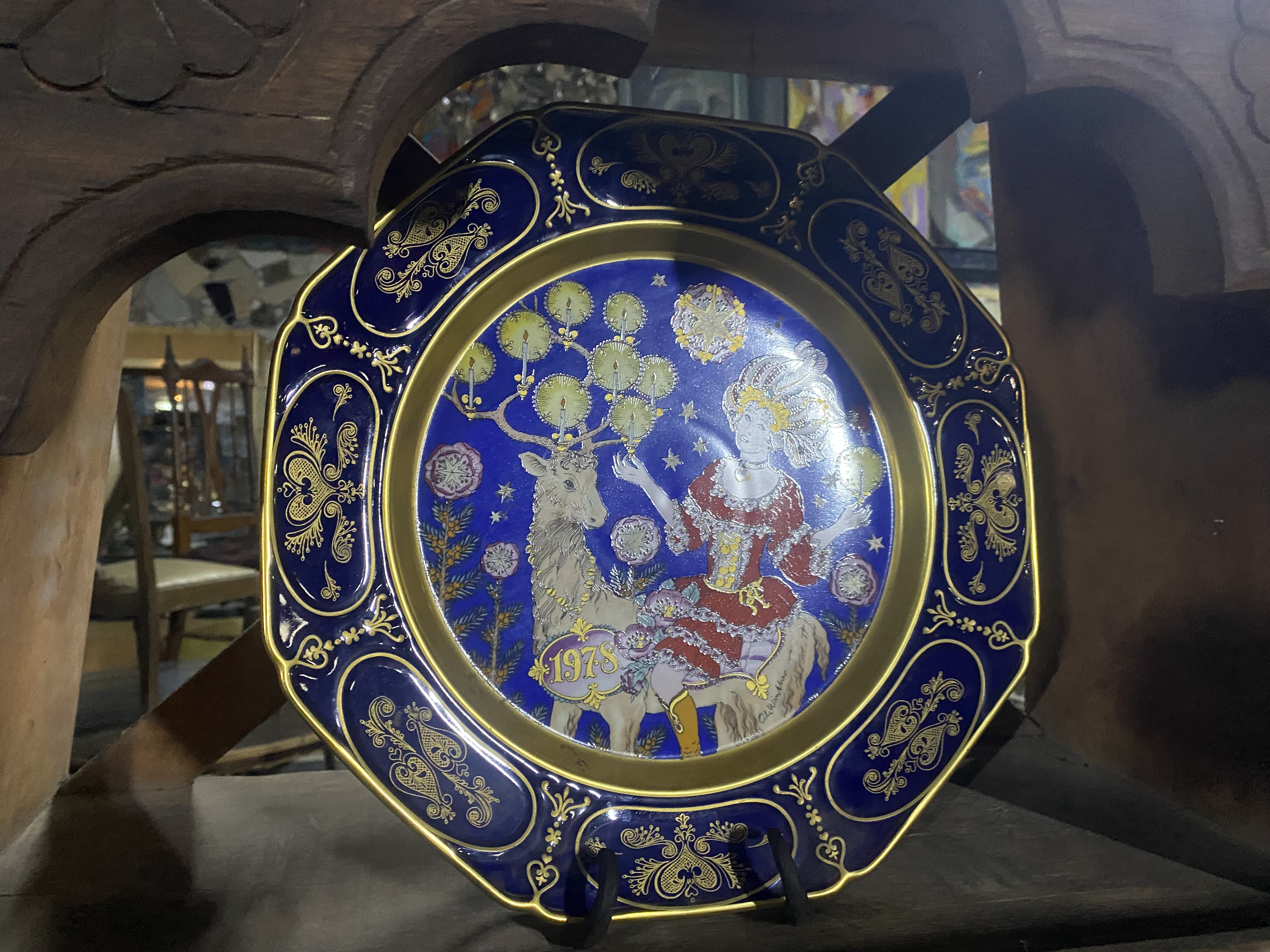 Decorative Vintage Porcelain Plate