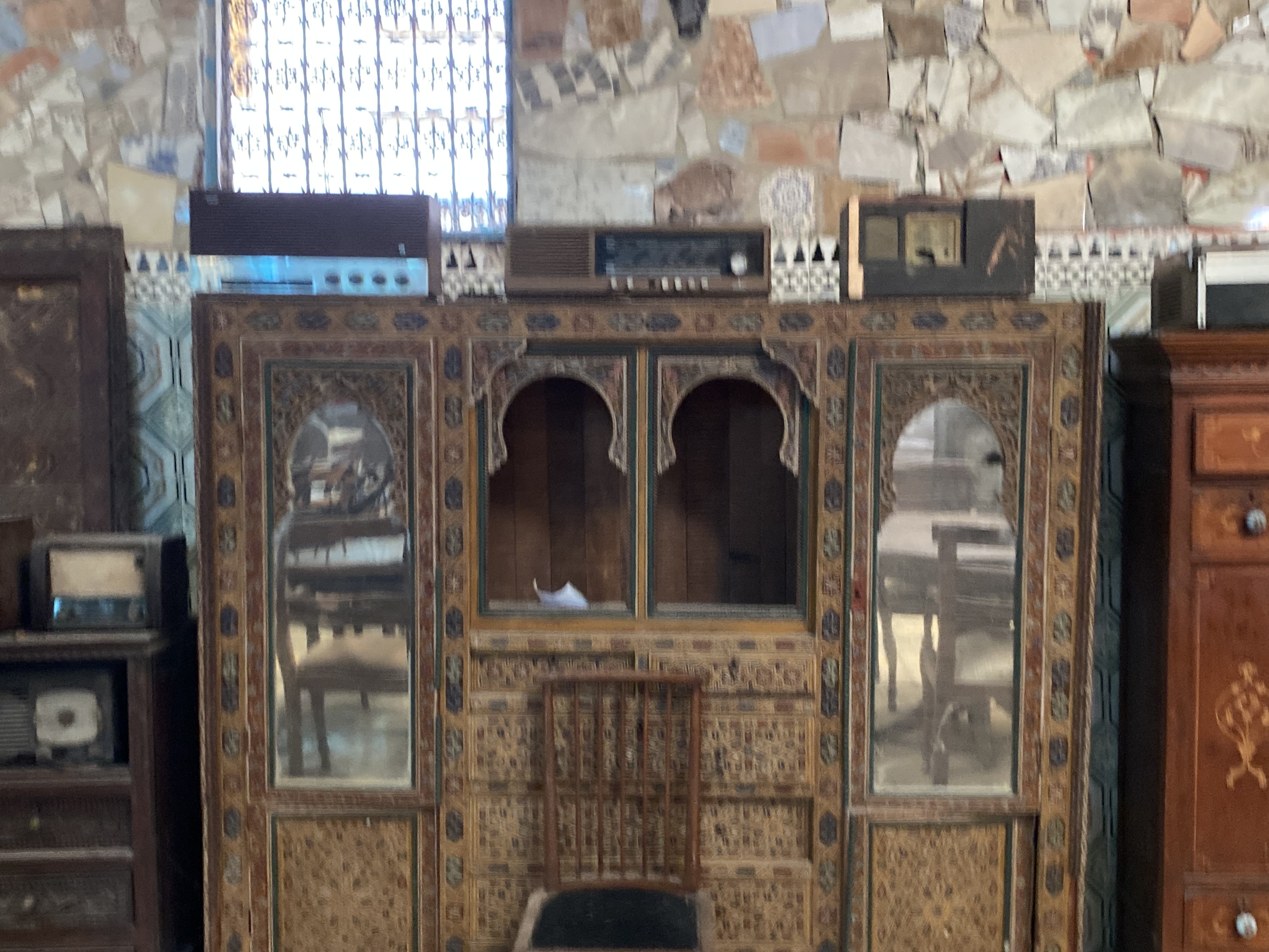 Moroccan Inlaid Wooden Cabinet