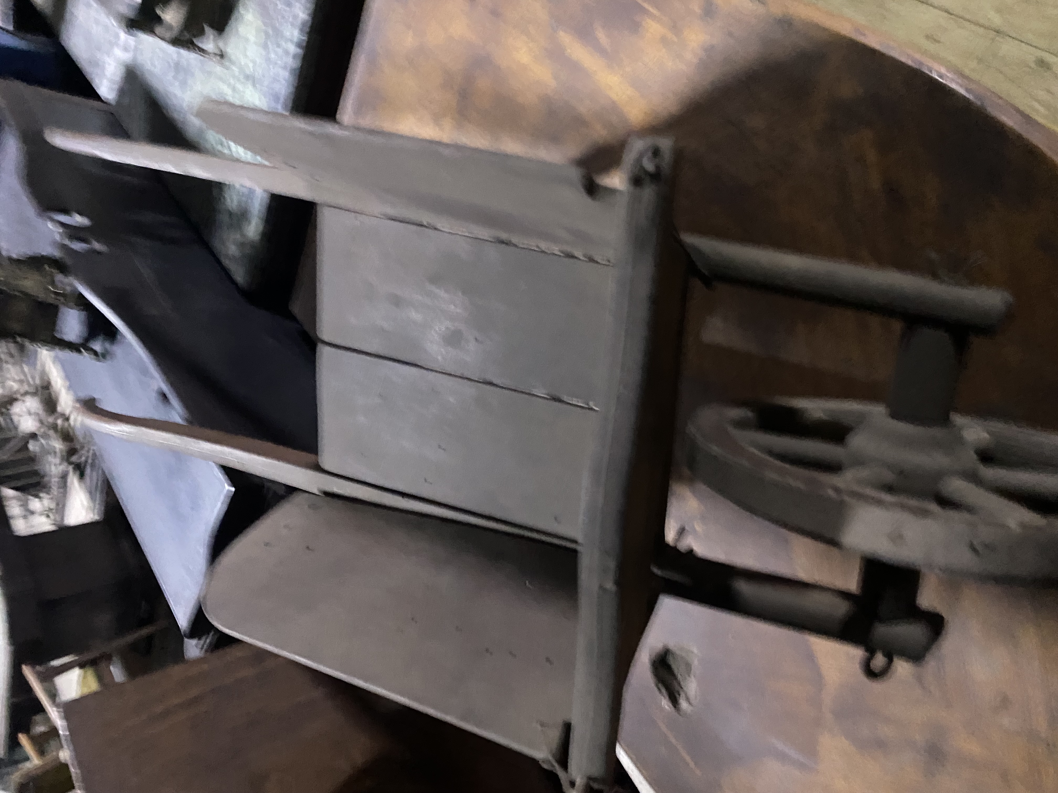 Vintage Wooden Wheelbarrow